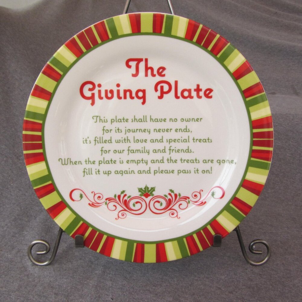 4 for $40 - The Giving Plate by Maud Borup (w3344)